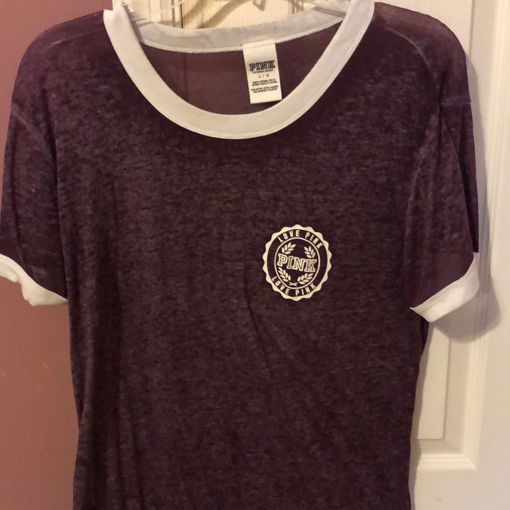 VS PINK campus ringer t-shirt